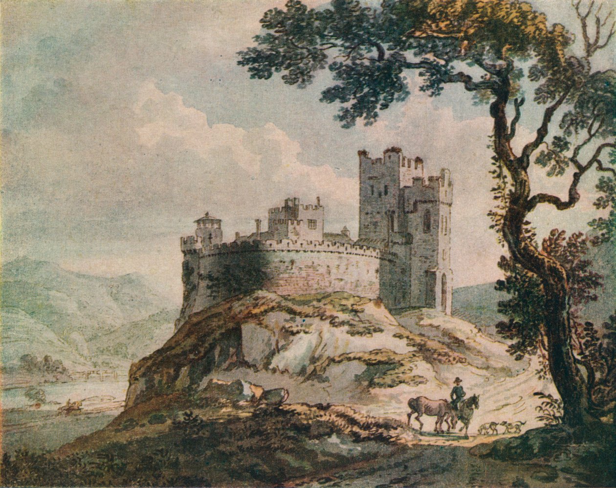 Et gammelt slott, c1764 av Paul Sandby