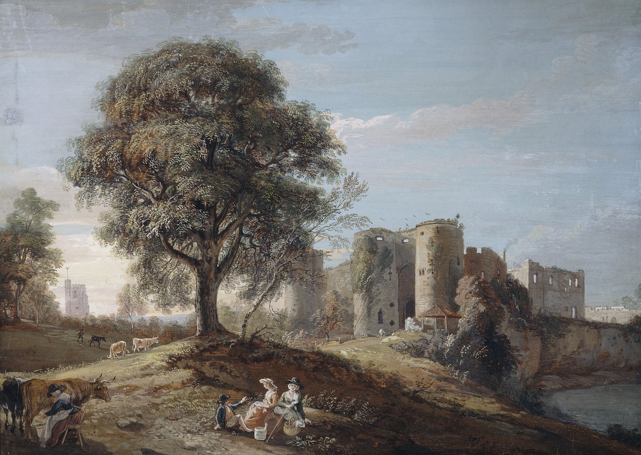 Chepstow Castle, 1790-tallet av Paul Sandby