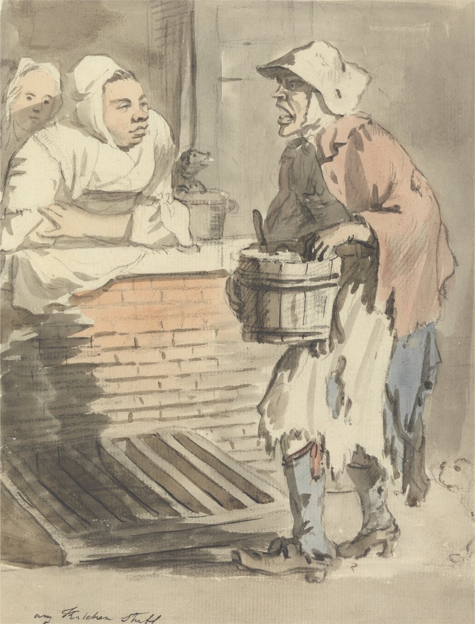 London Cries: "Any Kitchen Stuff" av Paul Sandby