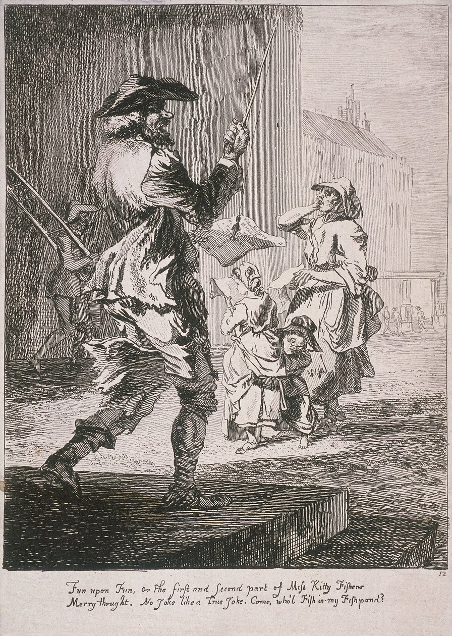 Gateunderholdere, Cries of London, 1760 av Paul Sandby