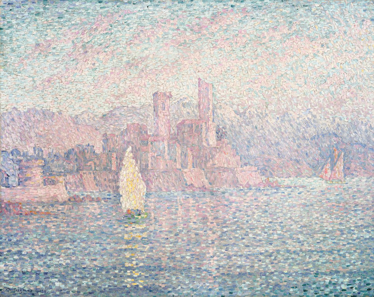 Antibes, morgen, 1903 av Paul Signac