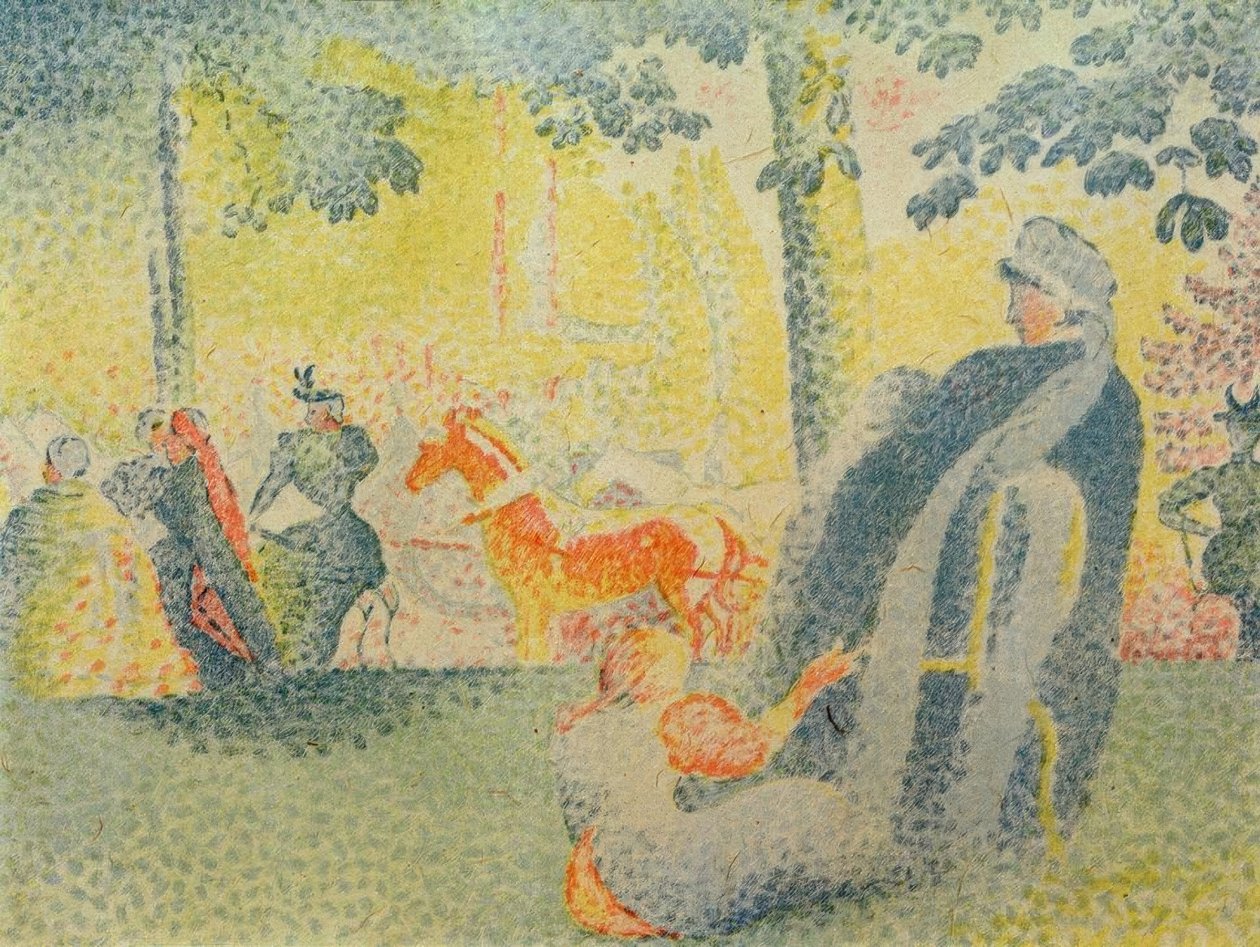 På Champs-Elysées av Paul Signac