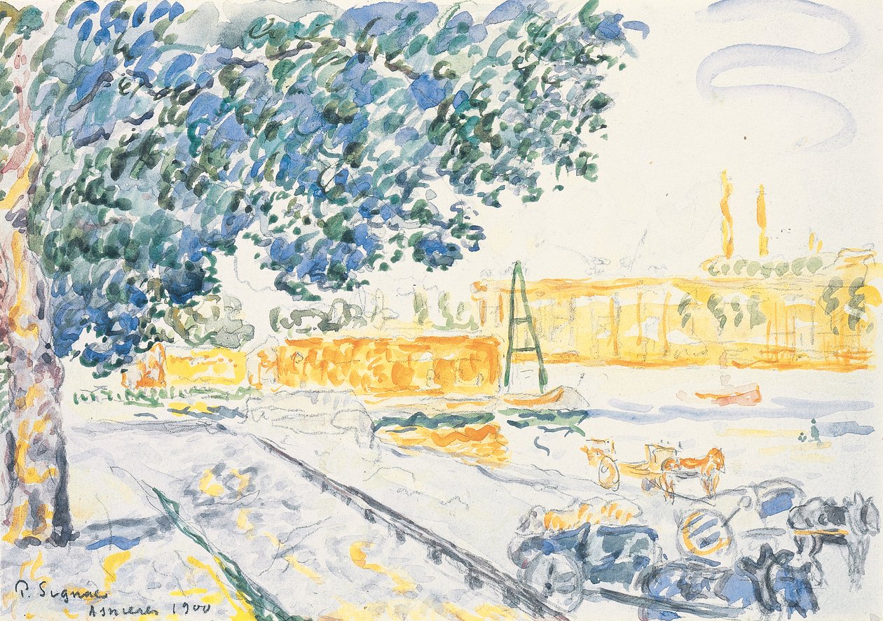 Seinen ved Asnières av Paul Signac