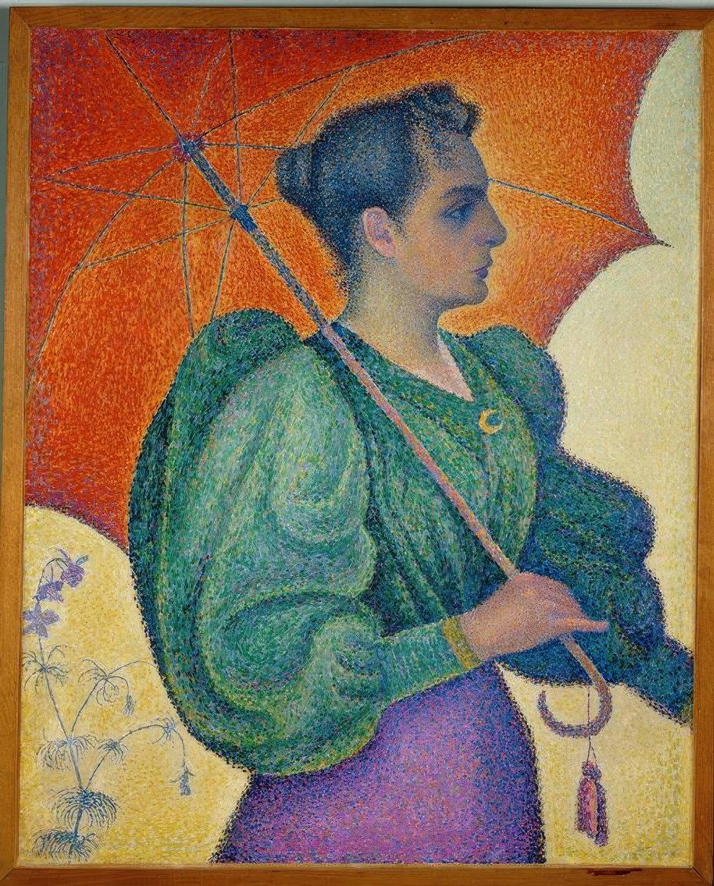Kvinnen med parasollen av Paul Signac