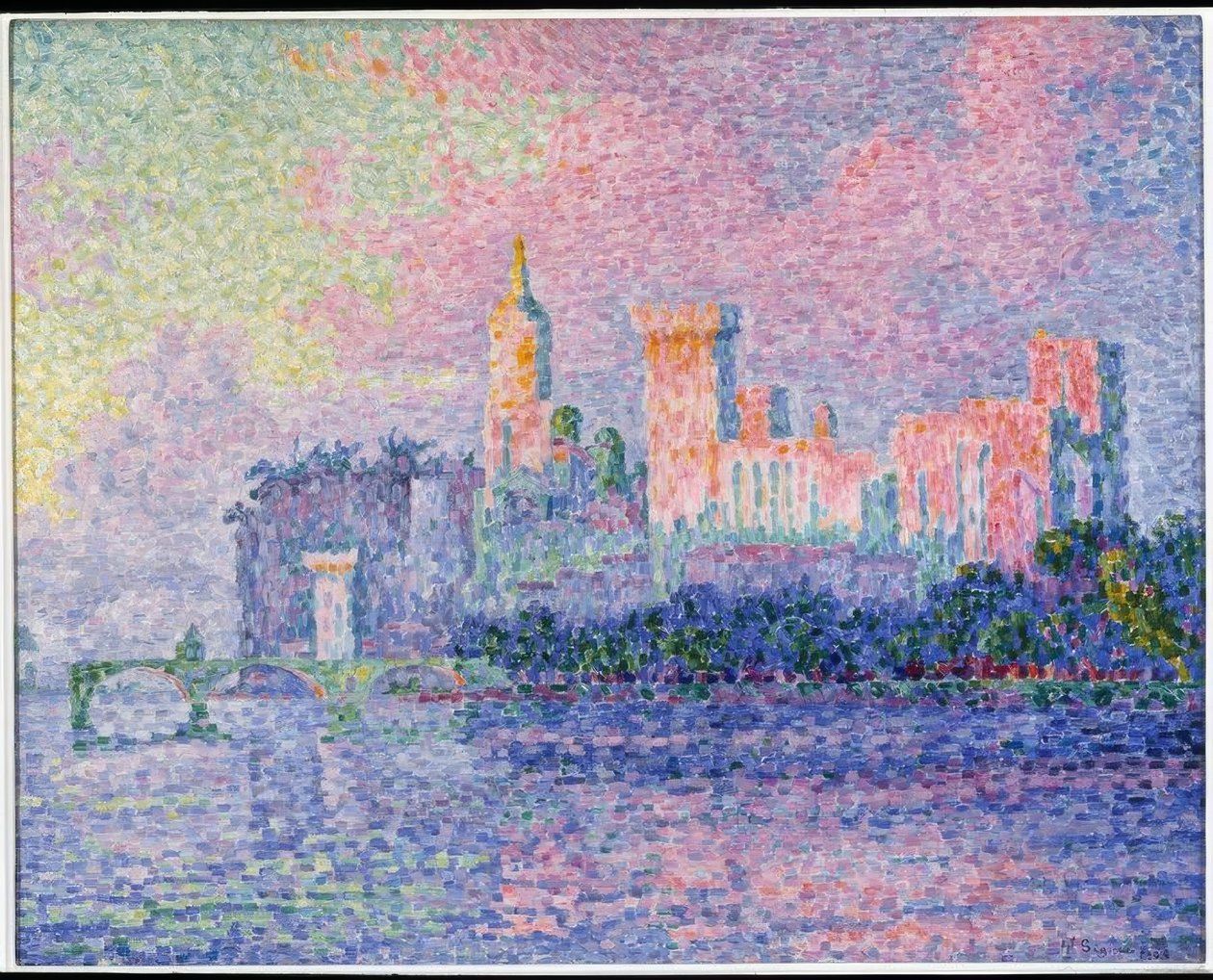 Pavenes slott, Avignon av Paul Signac