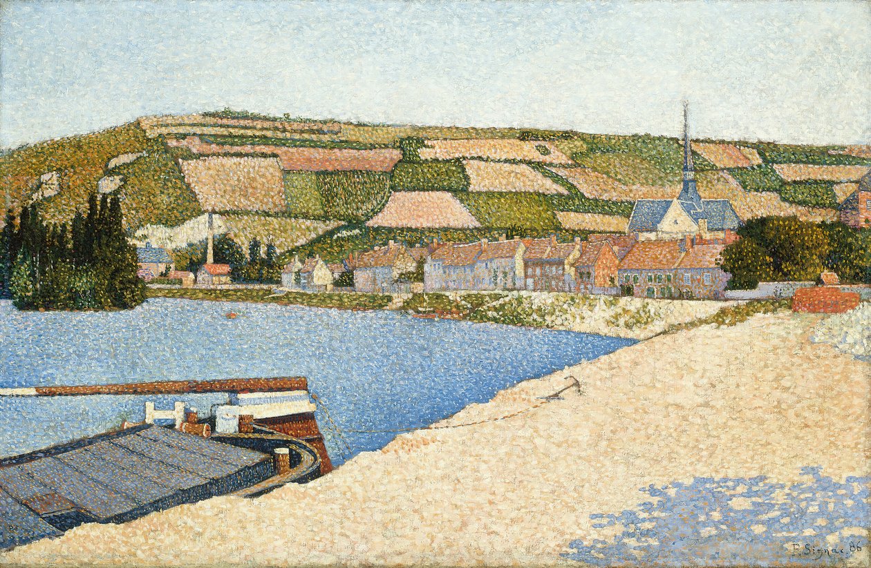 Les Andelys, Avalkysten, 1886. av Paul Signac