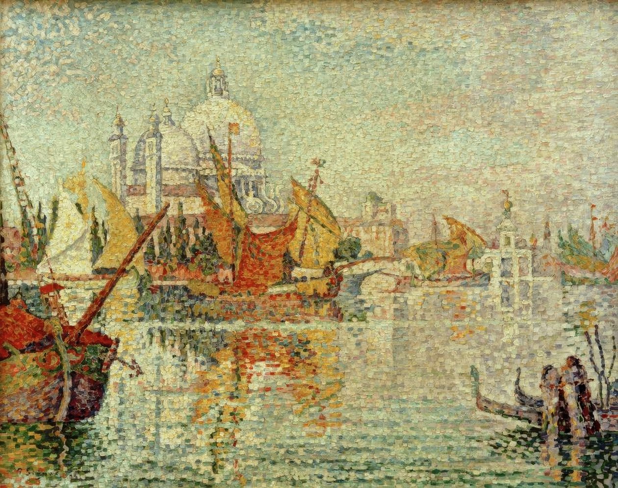 Fortøyning av Giudecca (Venezia) av Paul Signac