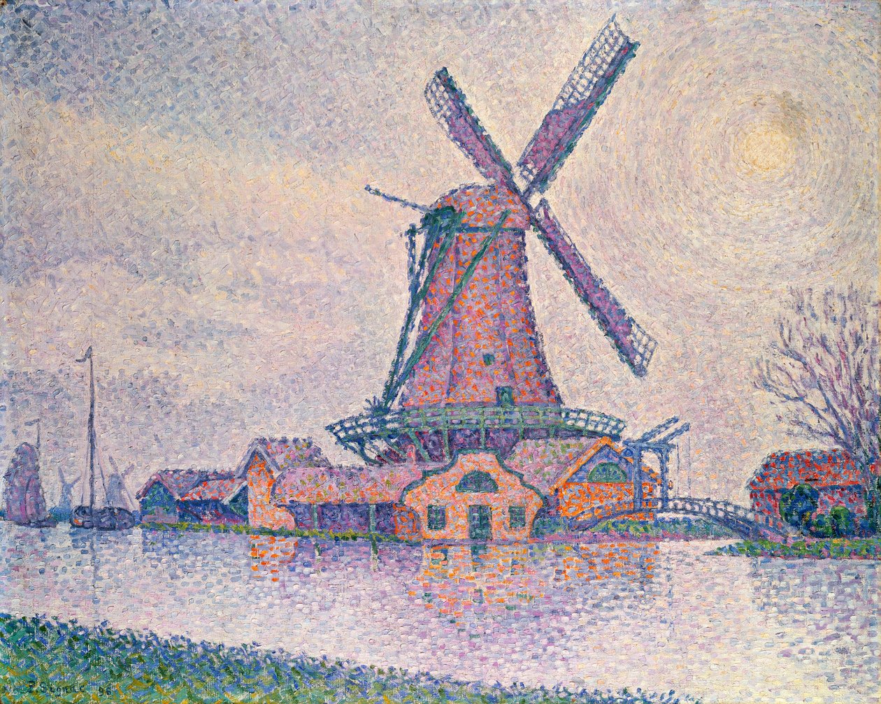 Edam Mill, 1896 av Paul Signac