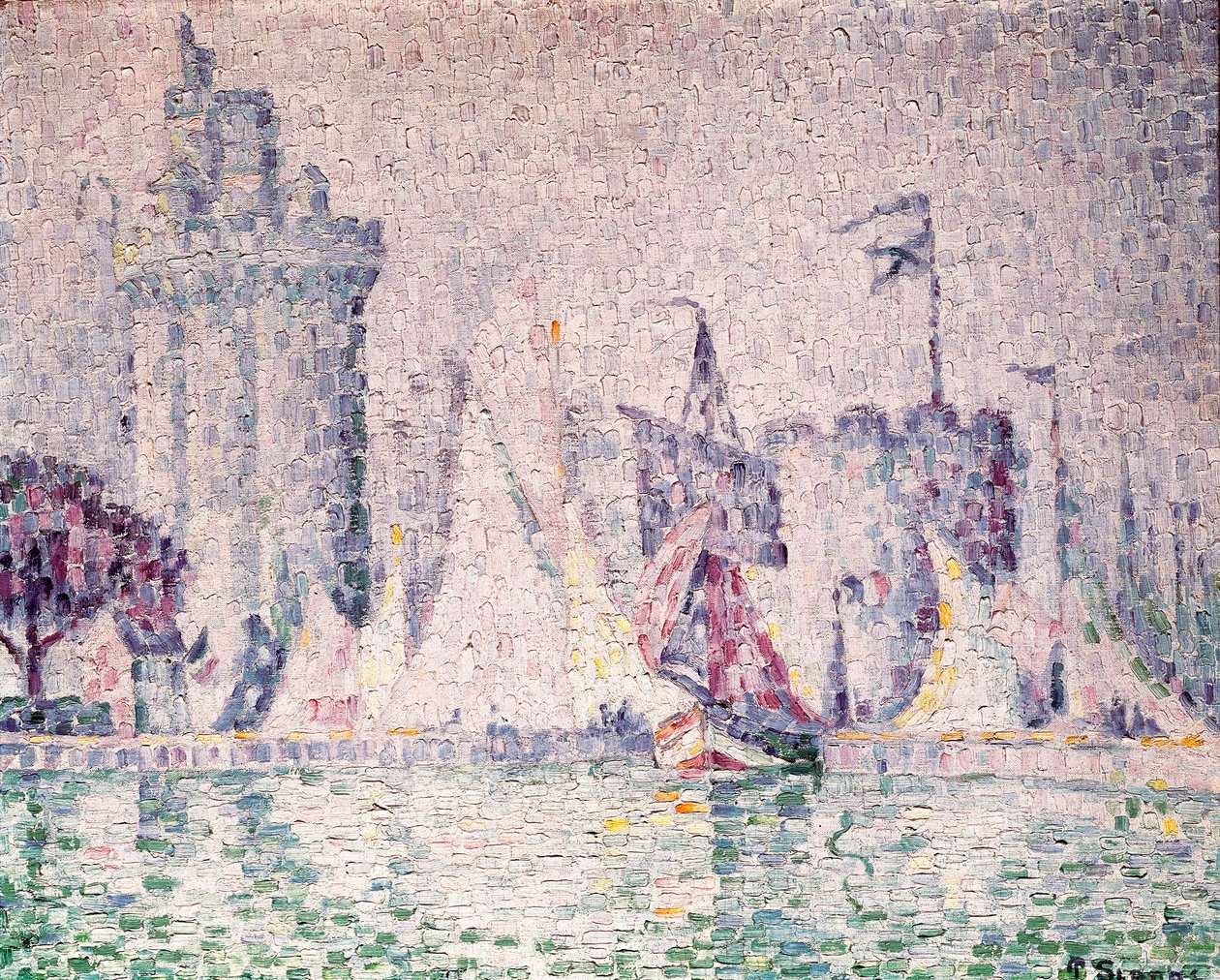 Havnen i La Rochelle av Paul Signac