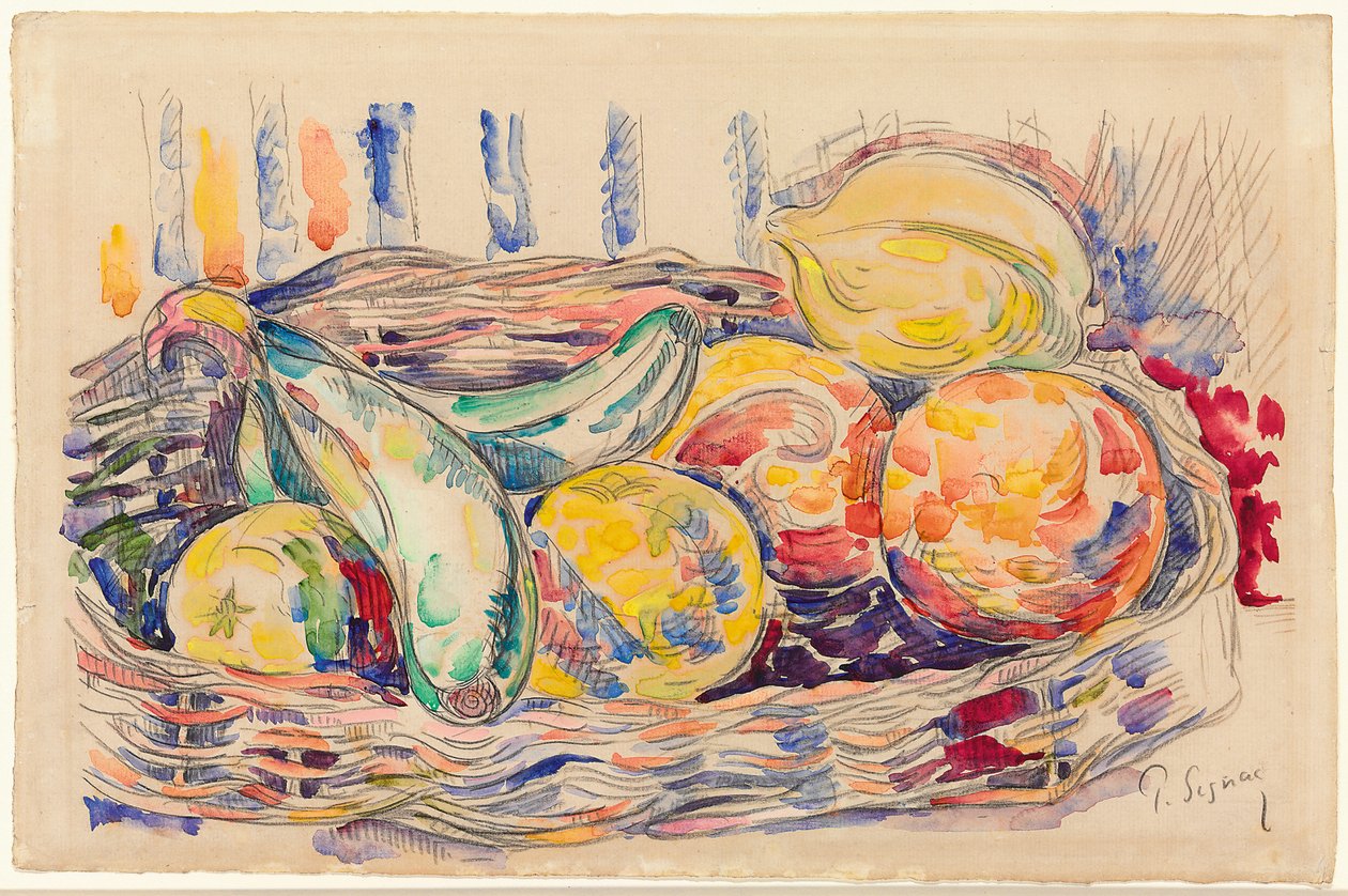 Stilleben, ca. 1918-1920 av Paul Signac
