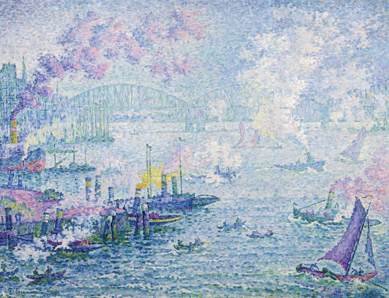 Havnen i Rotterdam, 1907 av Paul Signac
