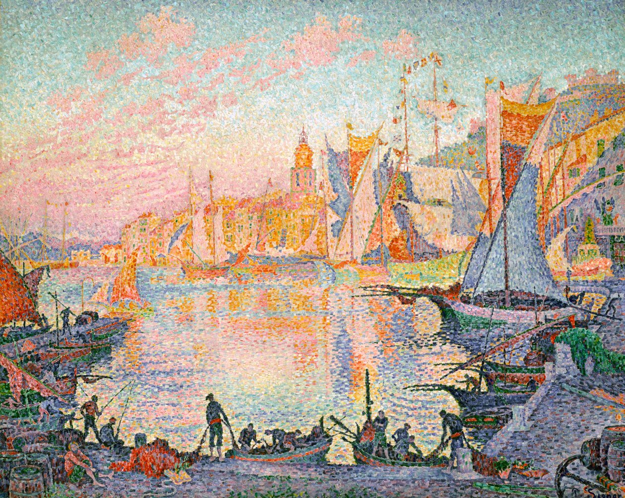Havnen i Saint-Tropez, 1901-1902 av Paul Signac