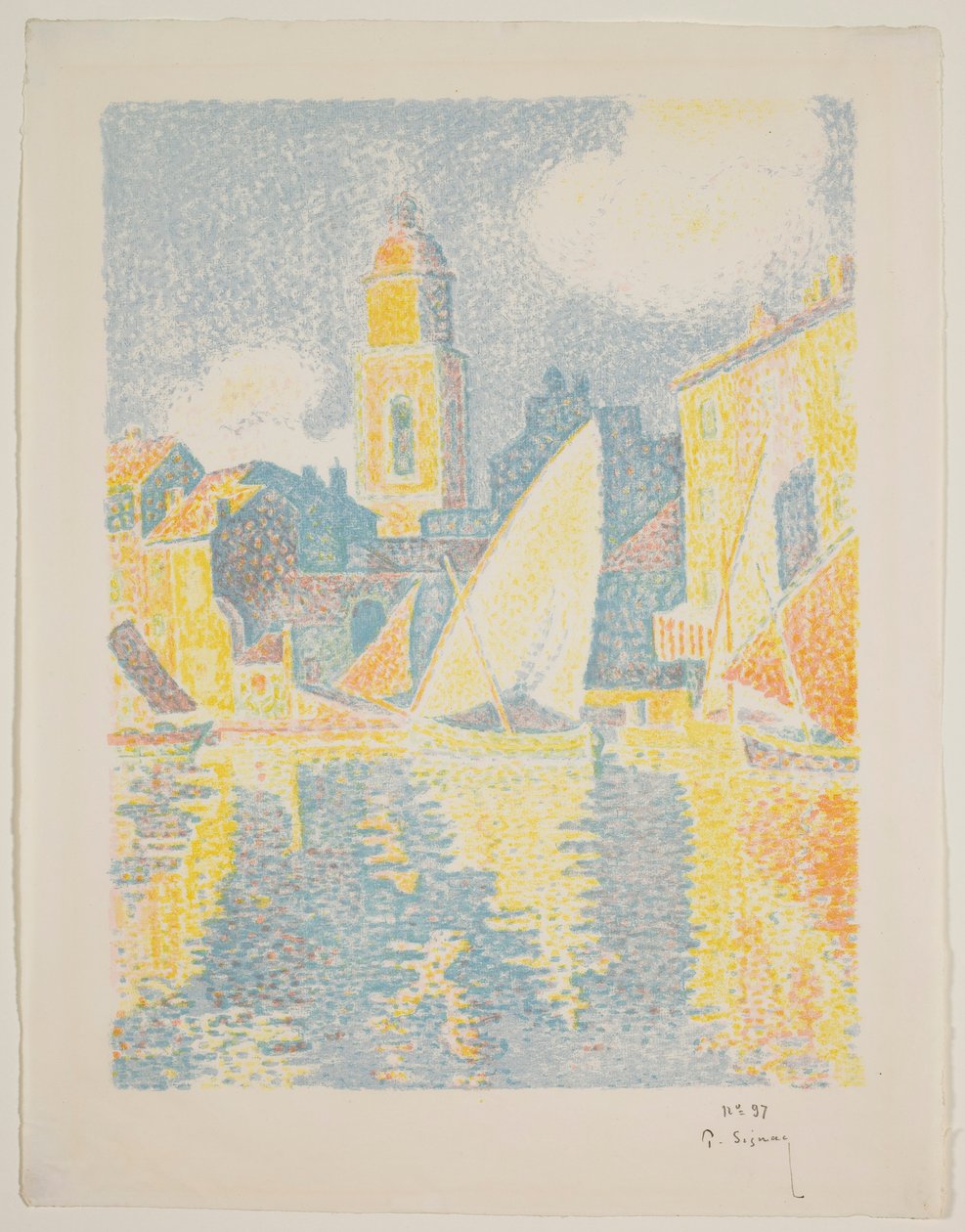 Havnen i St. Tropez av Paul Signac