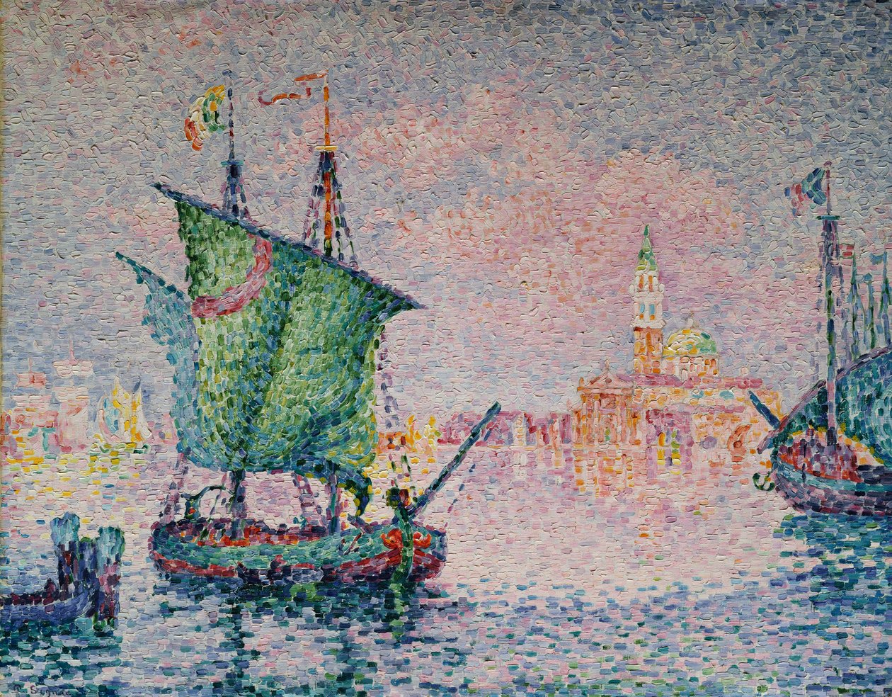 Venezia - den rosa skyen av Paul Signac