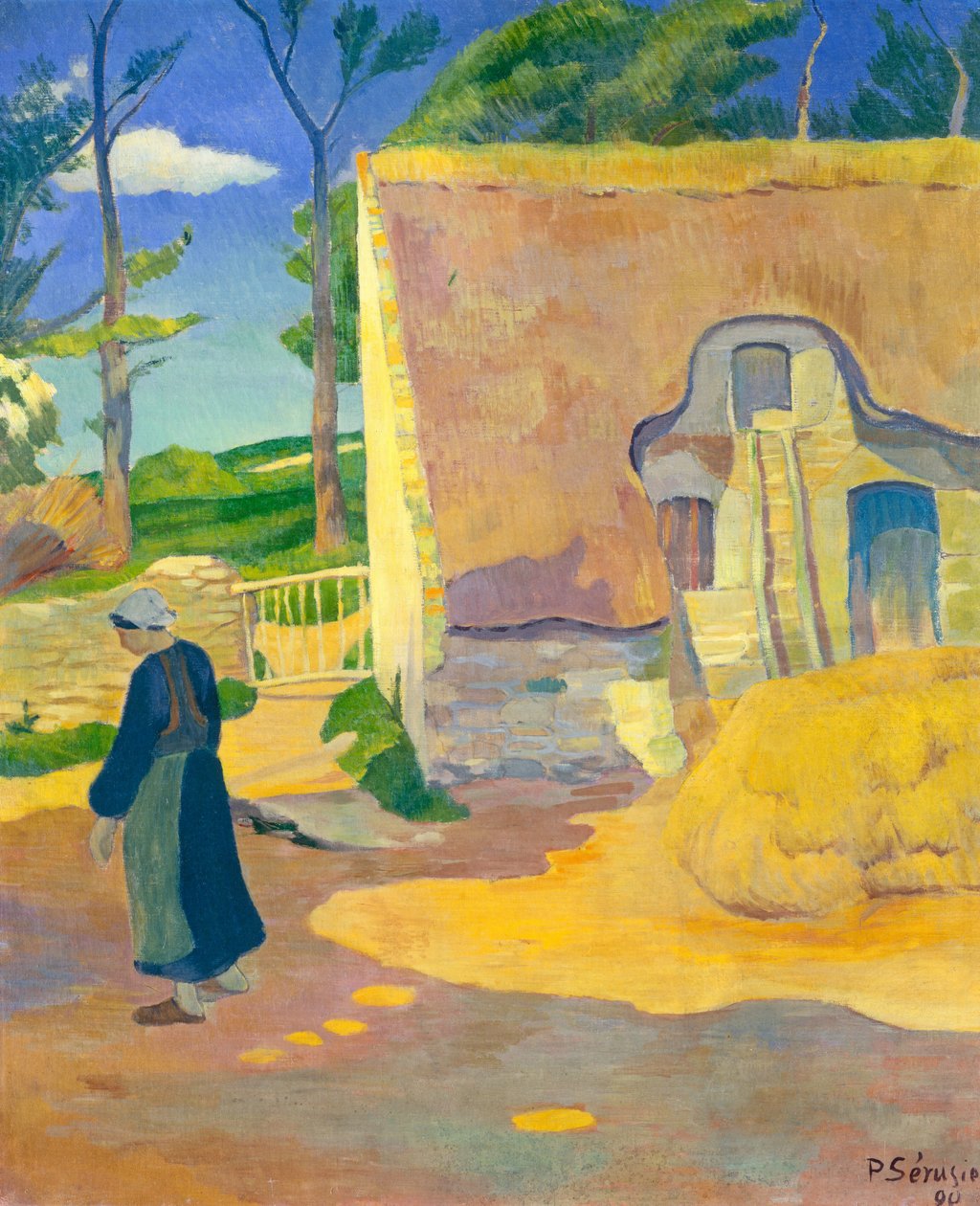 Våningshus på Le Pouldu, 1890. av Paul Sérusier