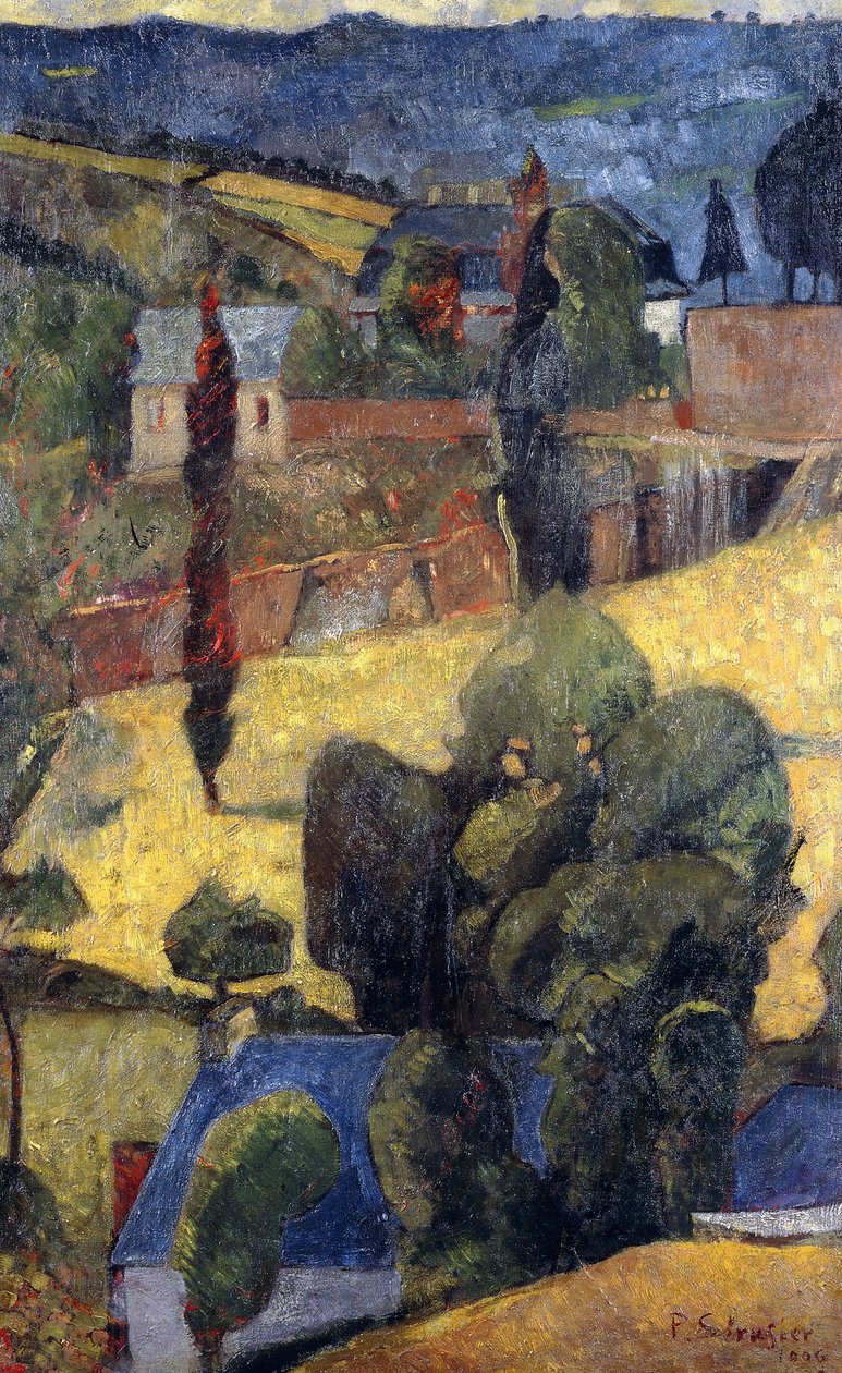 Landskap; Landskap, 1906 av Paul Sérusier