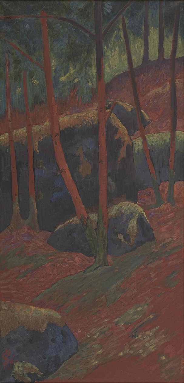The Red Wood, ca. 1895. av Paul Sérusier