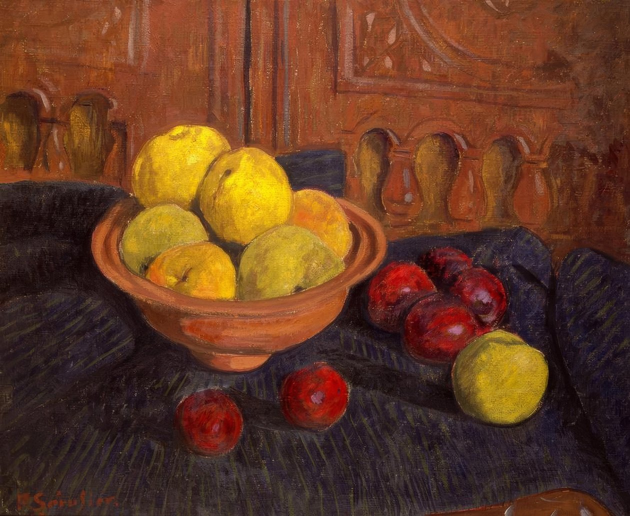 P.Sérusier, Stilleben med epler / maleri, 1915 av Paul Sérusier