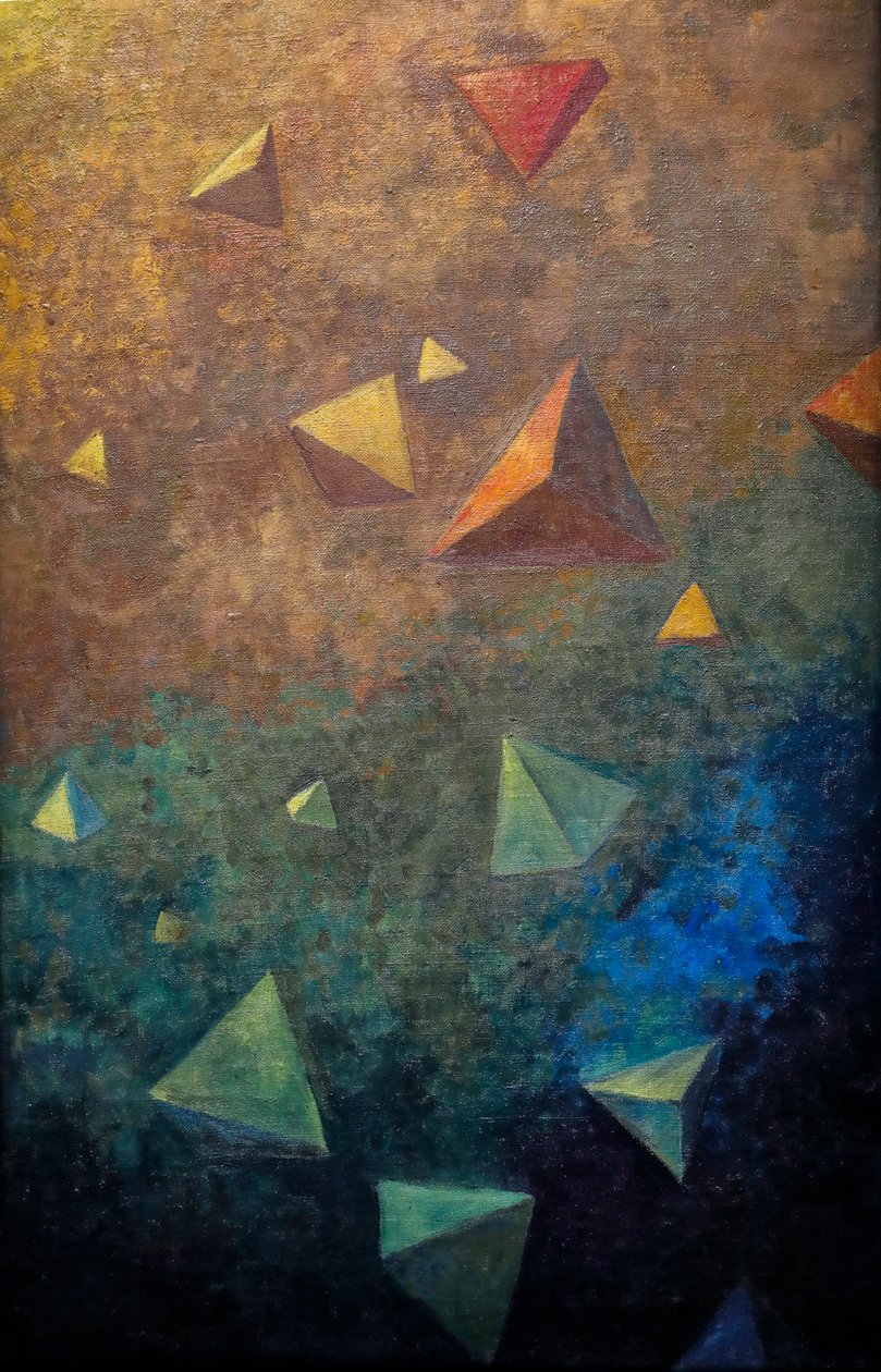 Tétrahedra, ca. 1910 (olje på lerret) av Paul Sérusier