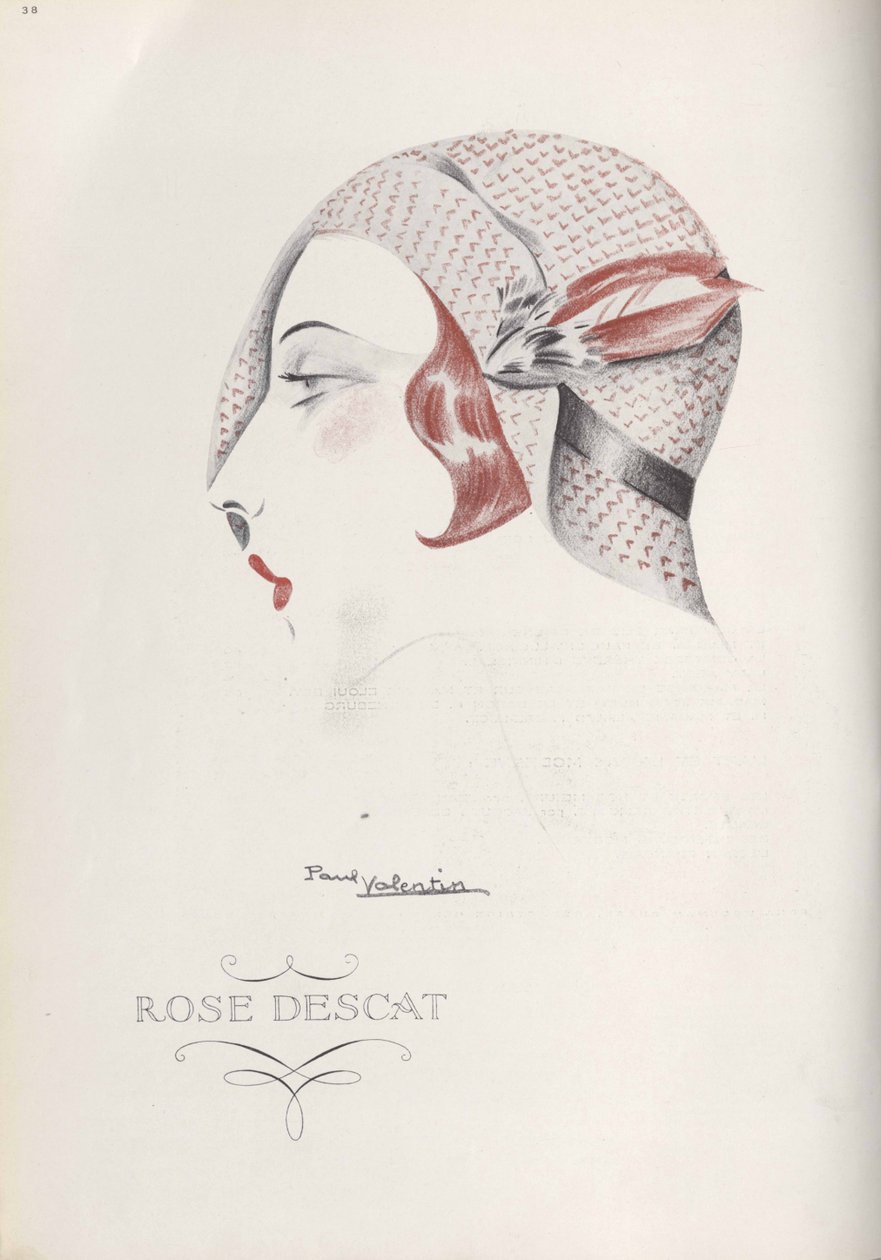 Rose Descat Hat, End 1920s.    1185523   no       norwegian Successfully Translated  Original: Leaf from a Book of Hours: Coronation of the Virgin Translat: Leaf from a Book of Hours: Coronation of the Virgin 1304668 no norwegian Successfully Translated Or av Paul Valentin