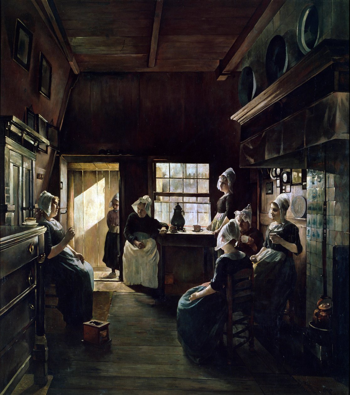 Samtale, 1888. av Paul Weimar