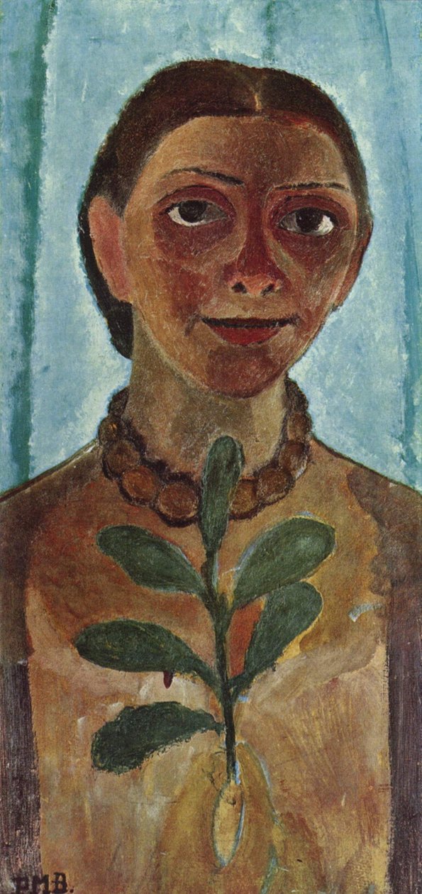 Maleren med en kamelialgren av Paula Modersohn Becker