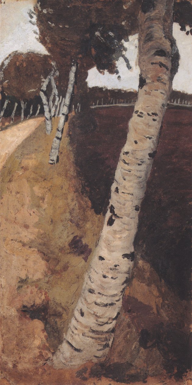 Landevei med bjørker av Paula Modersohn Becker