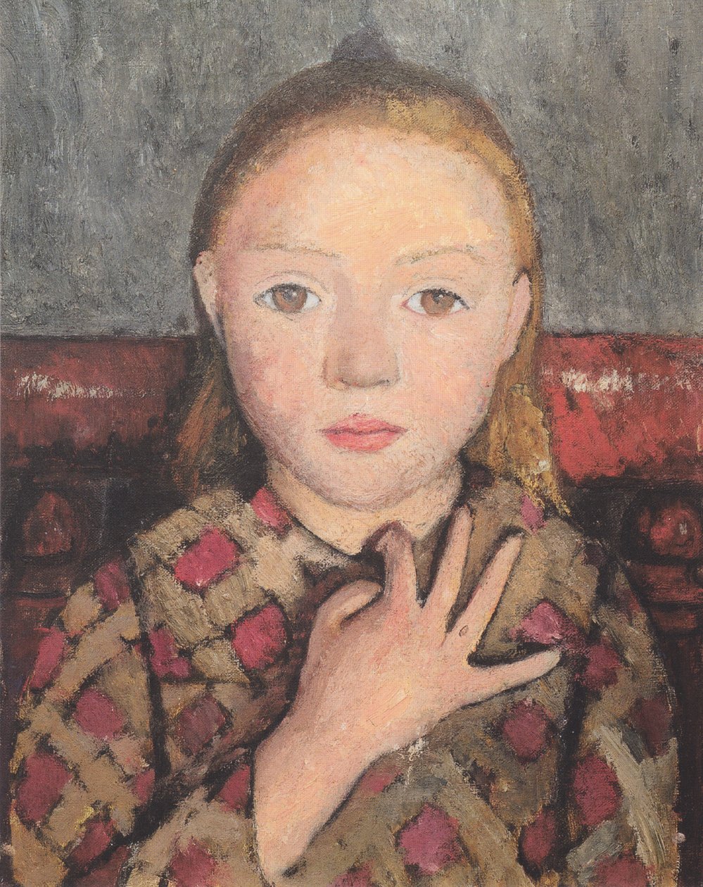 Portrett av en jente av Paula Modersohn Becker