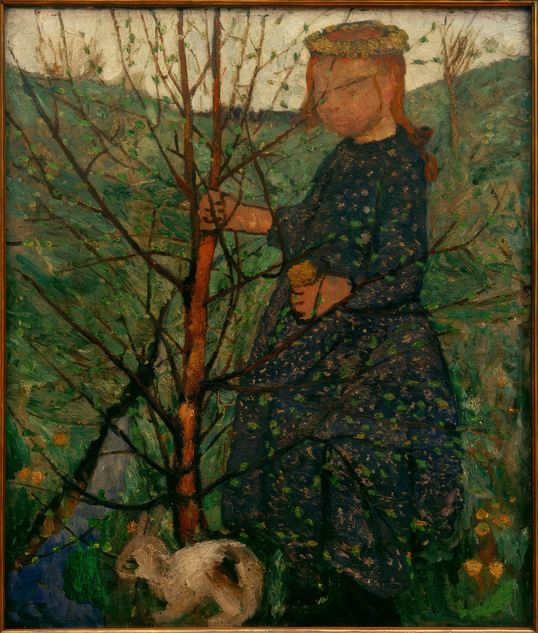 Barn med kanin av Paula Modersohn Becker