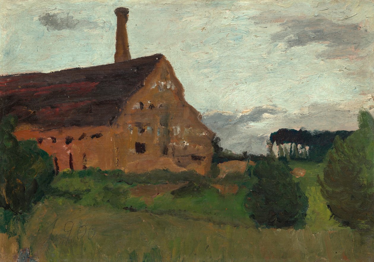 Gammel fabrikk av Paula Modersohn Becker