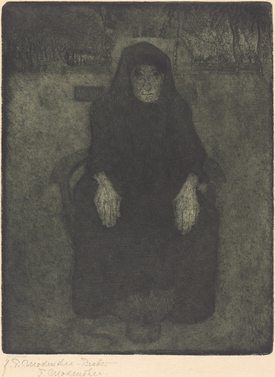 Gammel dame av Paula Modersohn Becker