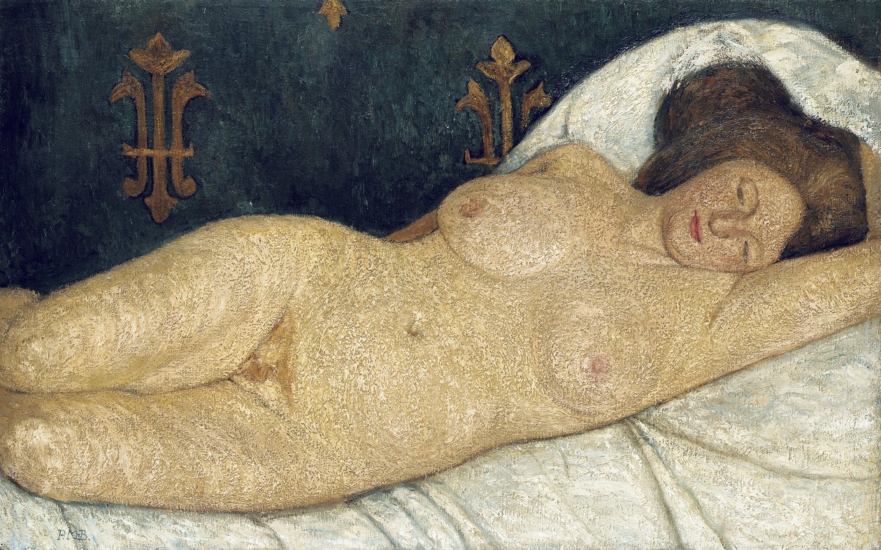 Liggende naken kvinne, 1905-06 av Paula Modersohn Becker