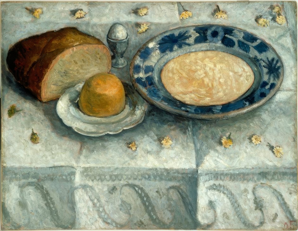 Stilleben med melkemetthet av Paula Modersohn Becker