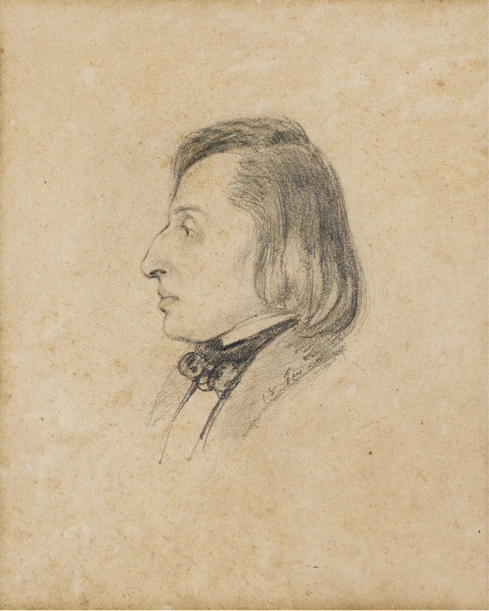 Portrett av Frédéric Chopin av Pauline Viardot García