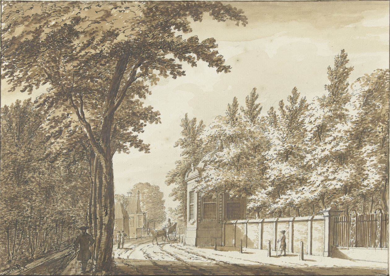 Hofstede Bosch-en-Hoven utenfor Haarlem av Paulus Constantijn la Fargue (attributed to)