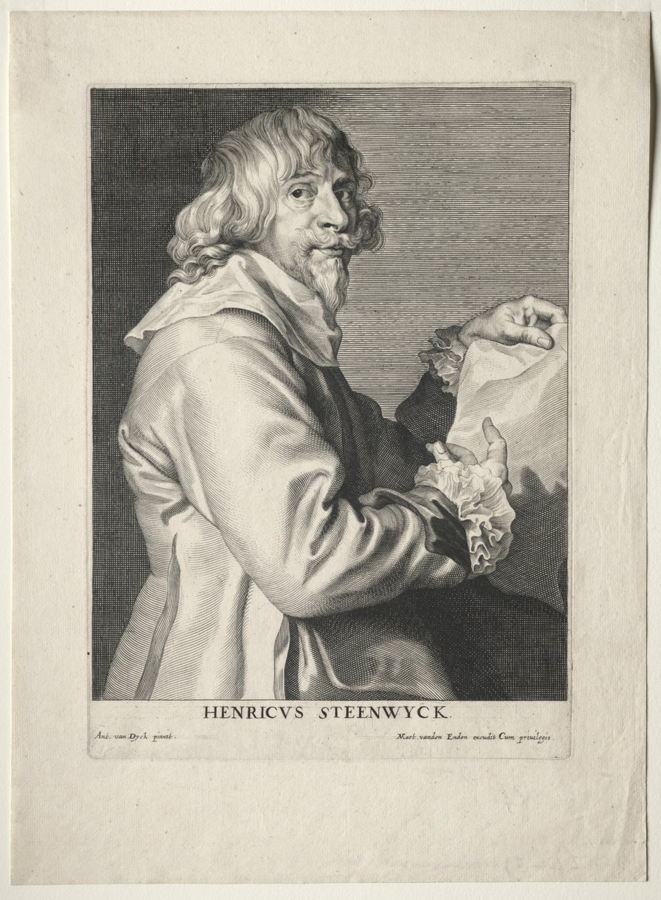 Portrett av Henri van Steenwyck. av Paulus Pontius