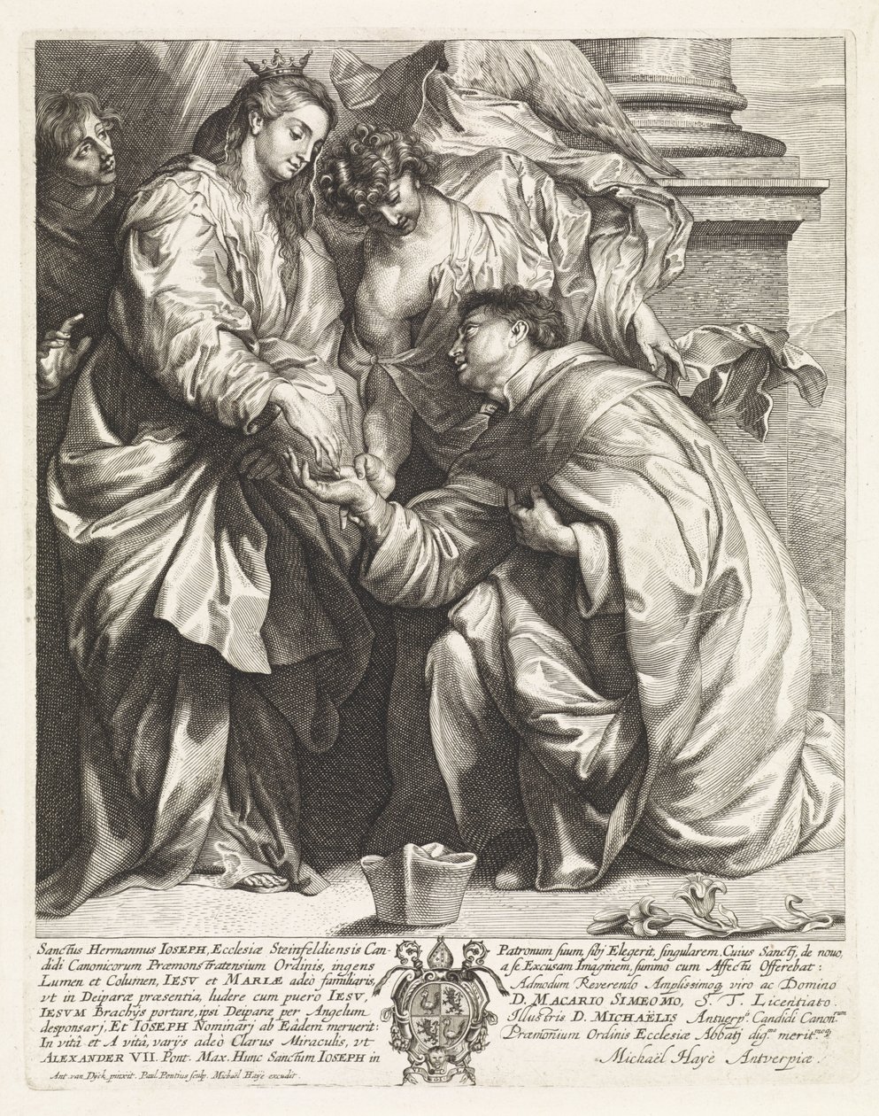 Visjon av H. Hermann Joseph (versjon b) av Paulus Pontius