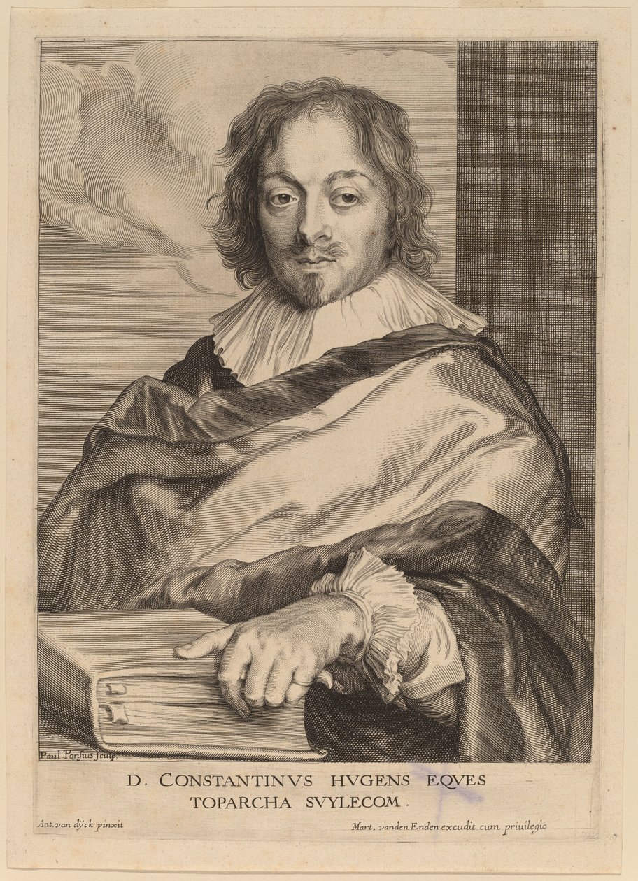 Konstantin Huygens av Paulus Pontius after Sir Anthony van Dyck