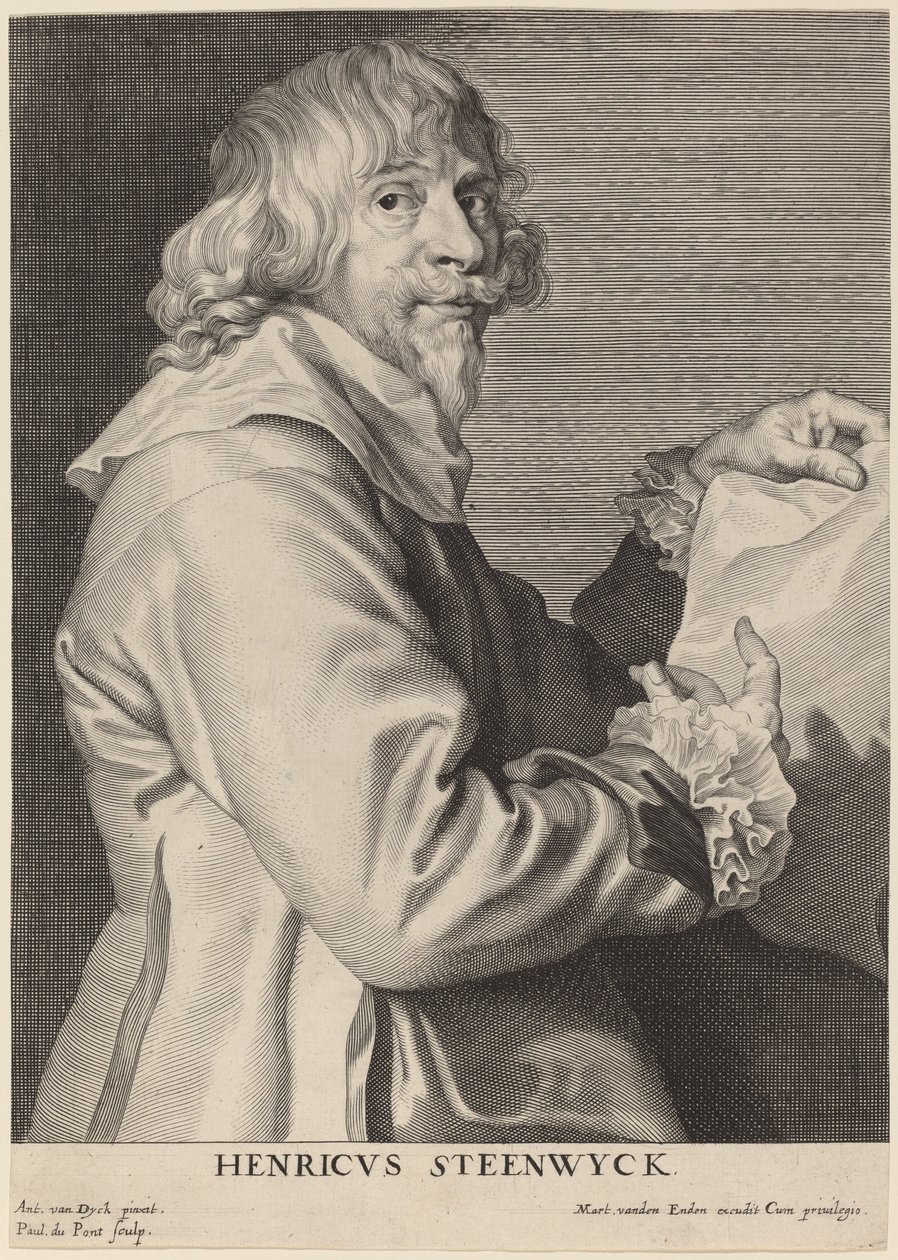 Henricus Steenwyck av Paulus Pontius after Sir Anthony van Dyck