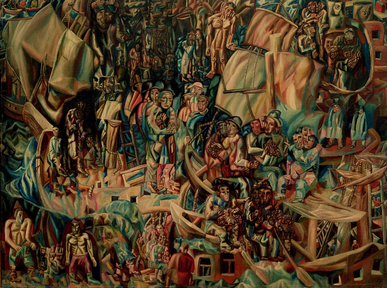 Innføring av den universelle blomstringen, 1919 av Pawel Nikolajewitsch Filonow