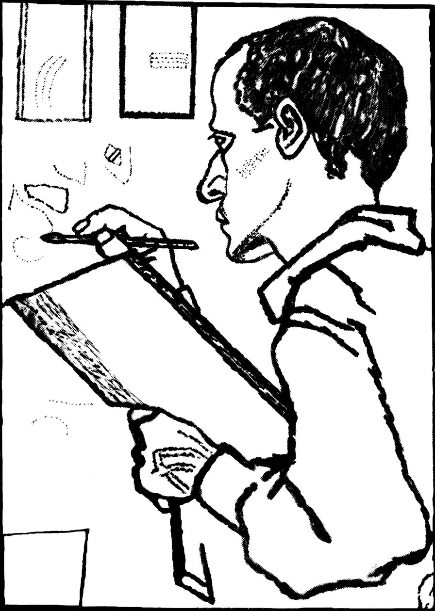 Selvportrett, 1925. av Pawel Nikolajewitsch Filonow