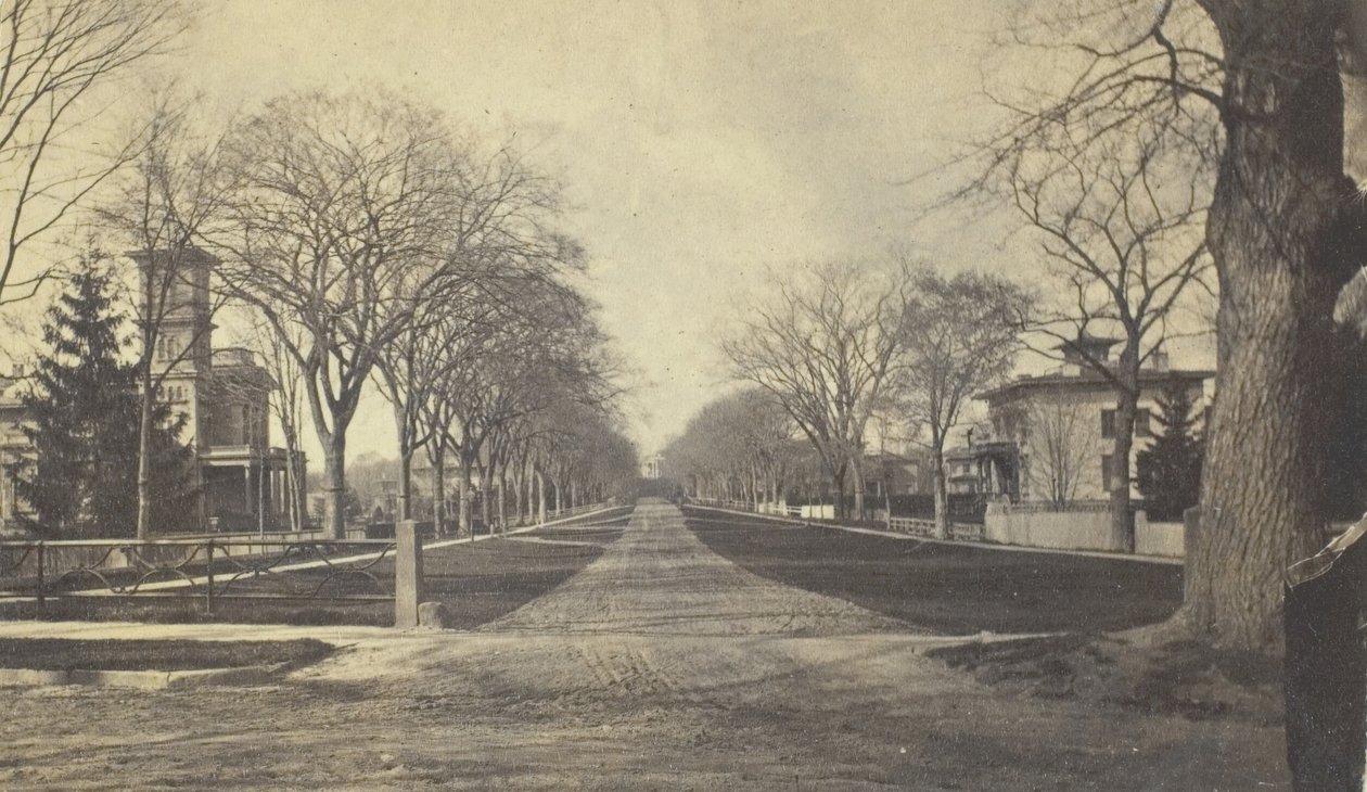 Hillhouse Avenue, 1800-tallet. av Peck Brothers