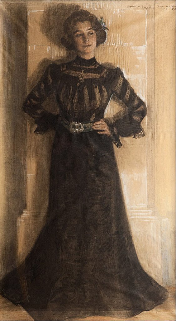 Portrett av kunstnerens kone: Marie Kroyer av Peder Severin Krøyer