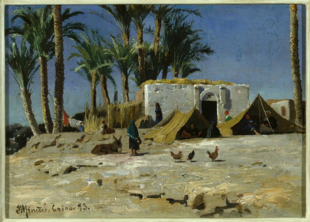Beduinenlager i Kairo av Peder Monsted