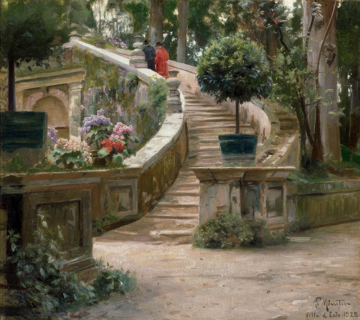 I parken til Villa dEste av Peder Monsted