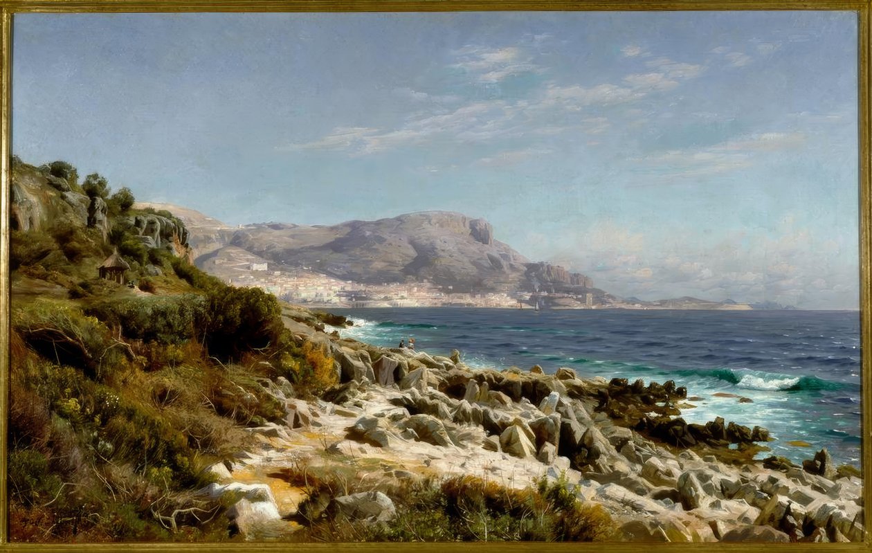 Kyst nær Monte Carlo av Peder Monsted