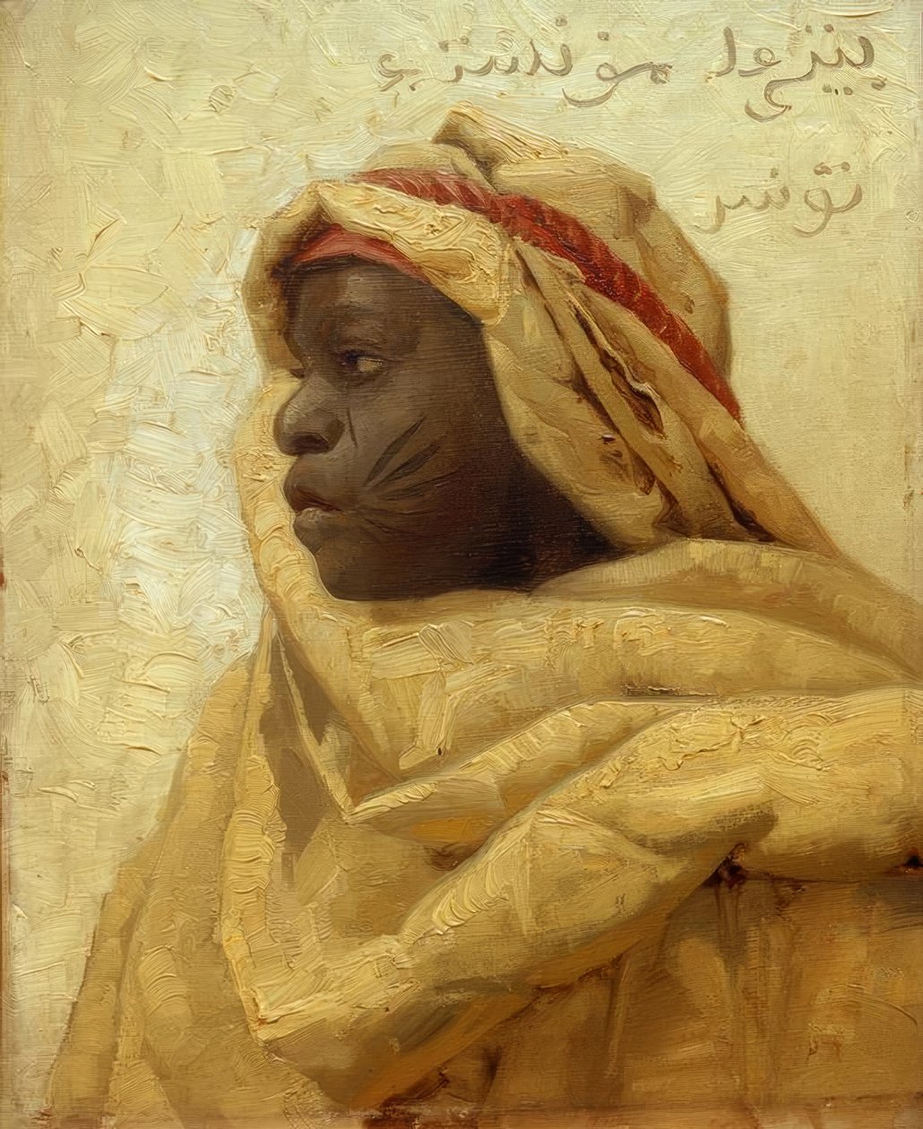 P. Mönsted, Portrett av en nubian av Peder Monsted