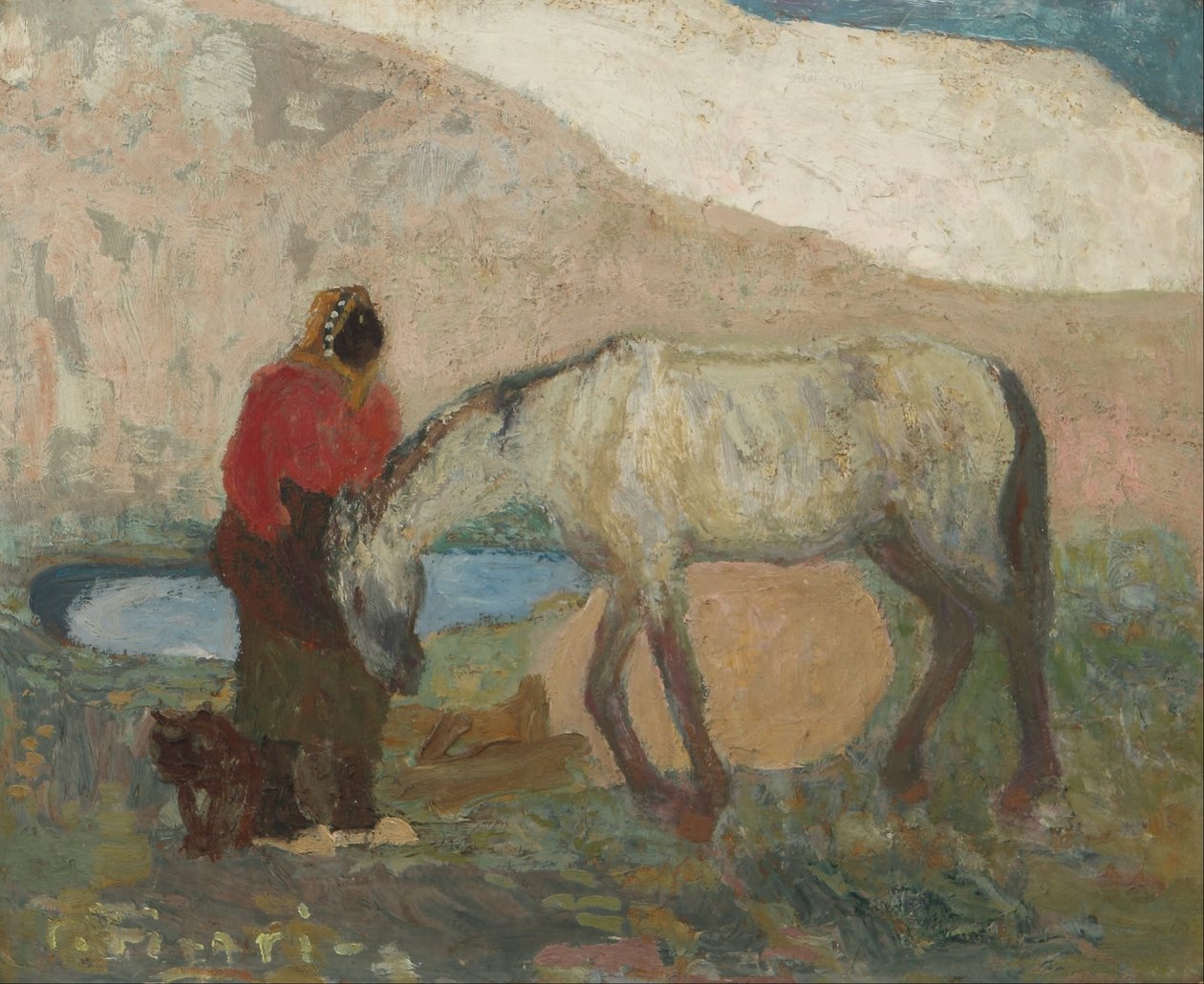 Vaskerier i sanddynene eller Los amigos av Pedro Figari