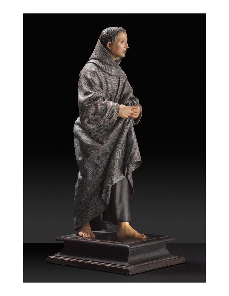 San Diego of Alcala, ca. 1665-70 (polykromt tre) av Pedro de Mena