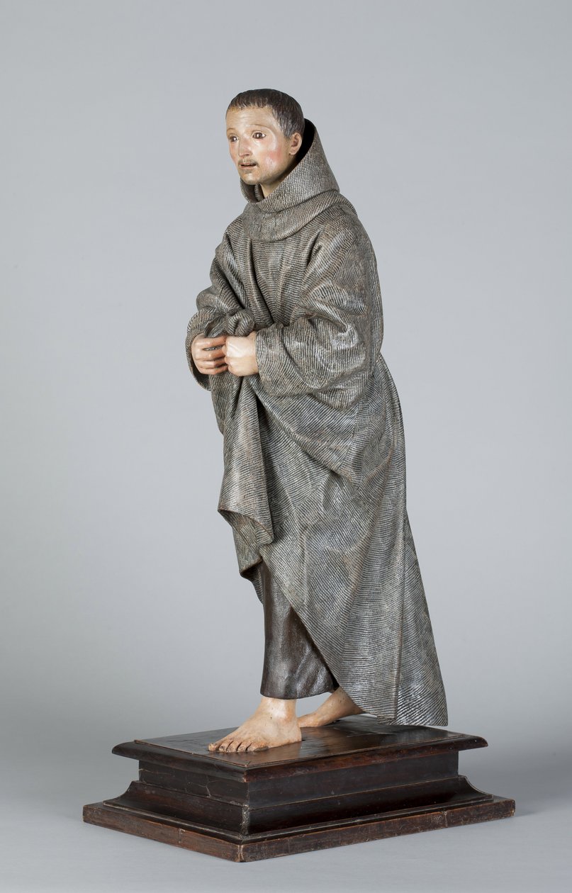 San Diego of Alcala, ca. 1665-70 (polykromt tre) av Pedro de Mena